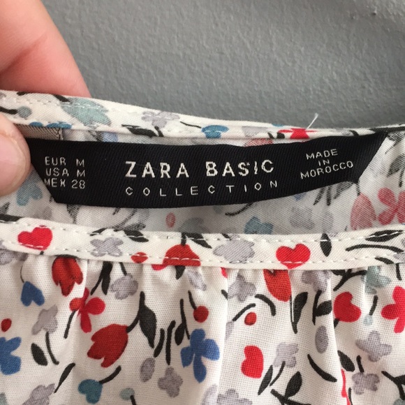 NWT Zara floral one shoulder top - Picture 5 of 5
